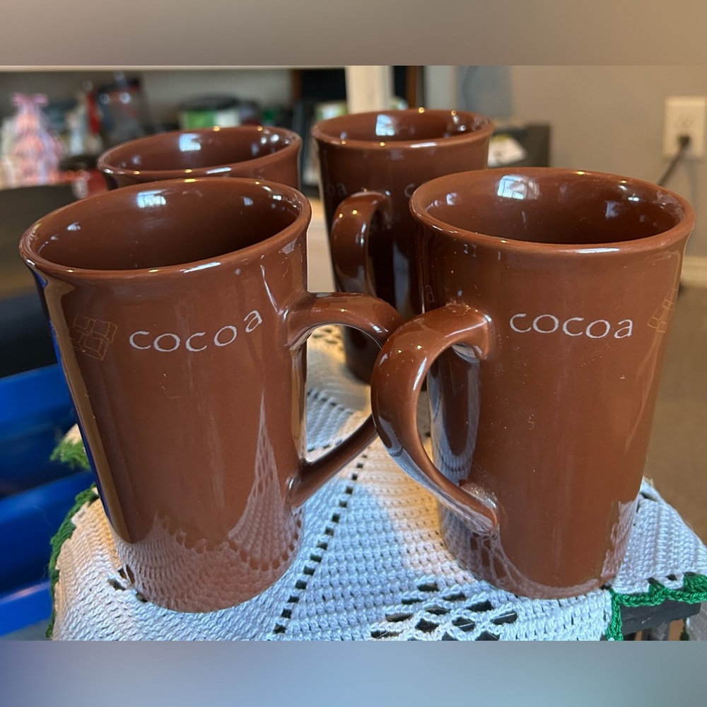 Set of Four Shonfeld’s Hot Chocolate Mugs-like new